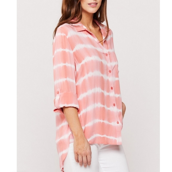 🌟HP🌟VELVET HEART Women's Plus Size Tie Dye Shirt - Picture 8 of 12